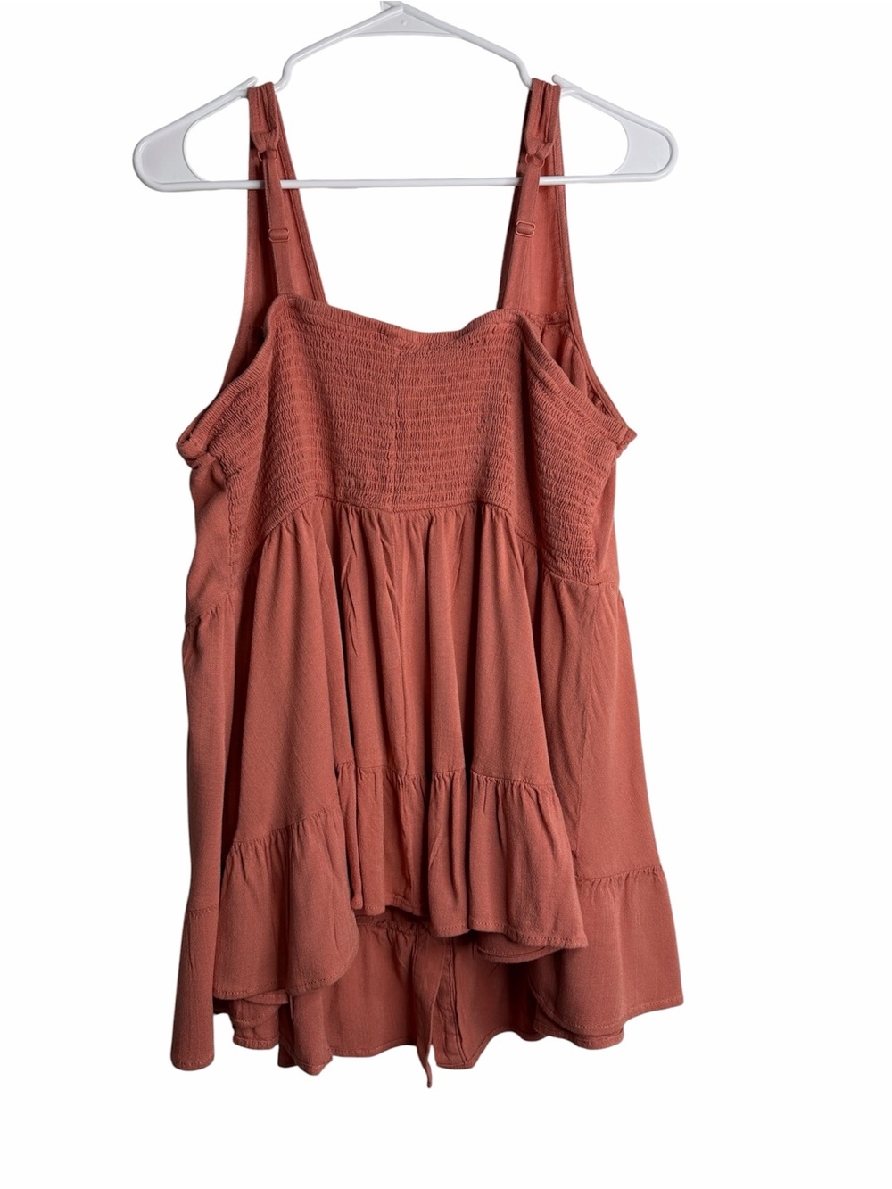 Torrid Sleeveless Tiered Button Front Top – Size 2 – Rust/Clay – Pre‑Loved - Picture 3 of 5